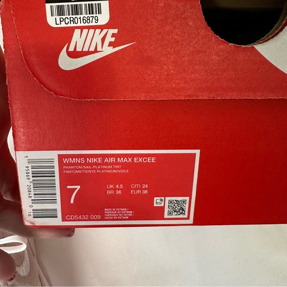 Nike Air Max Excee Size 7 NEW IN BOX Phantom Sail - Picture 10 of 12